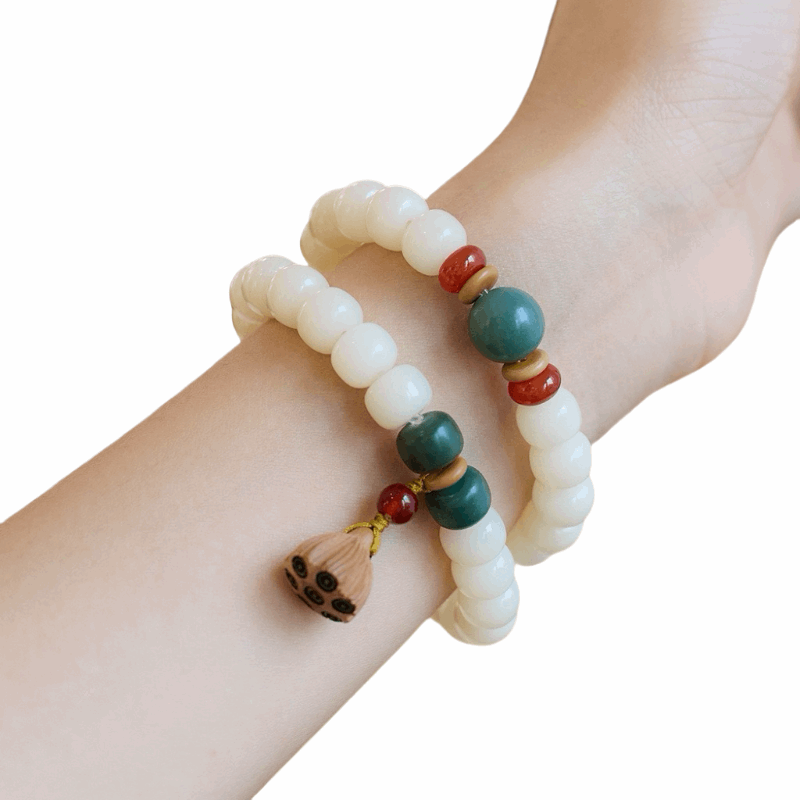 White Bodhi bracelet