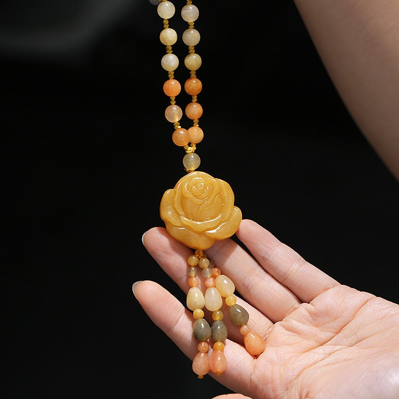 Gold Silk Jade necklace