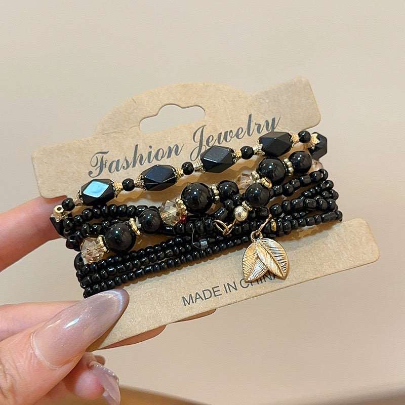 Nature Charm Multilayer Beaded Bracelet