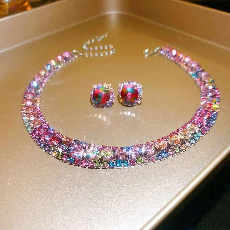 Colorful Zircon Jewelry Set