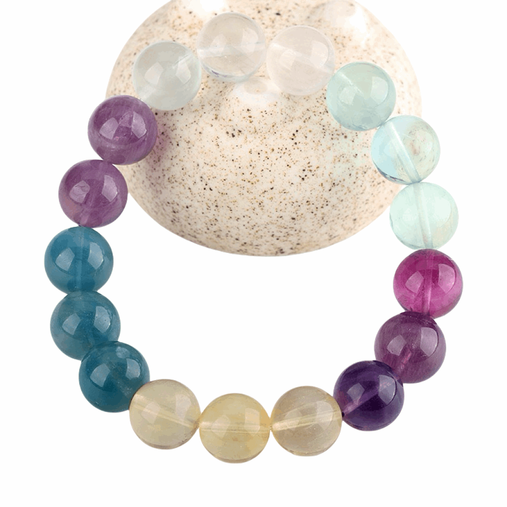 Flurite crystal bracelet