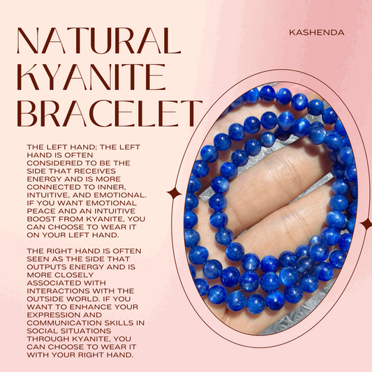 Natural kyanite bracelet