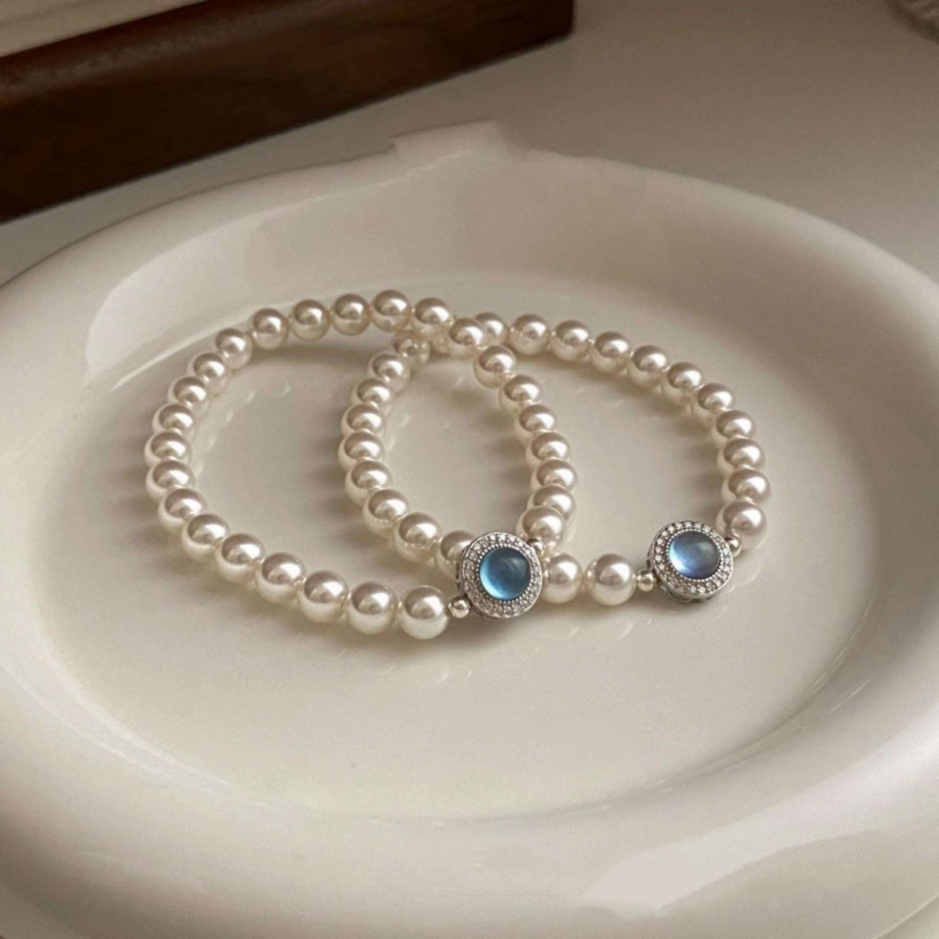 Pearl Aquamarine Bracelet