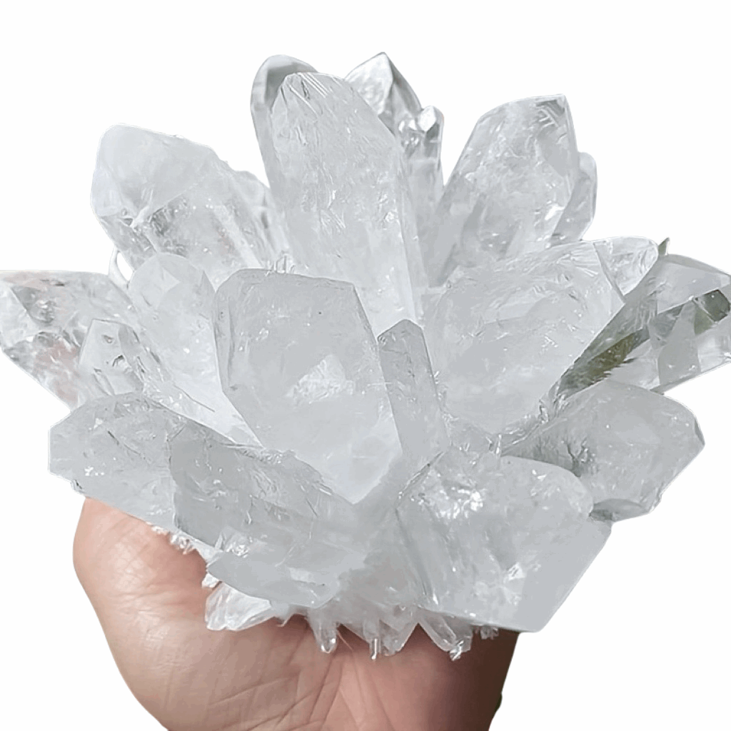 Clear Quartz Crystal Cluster