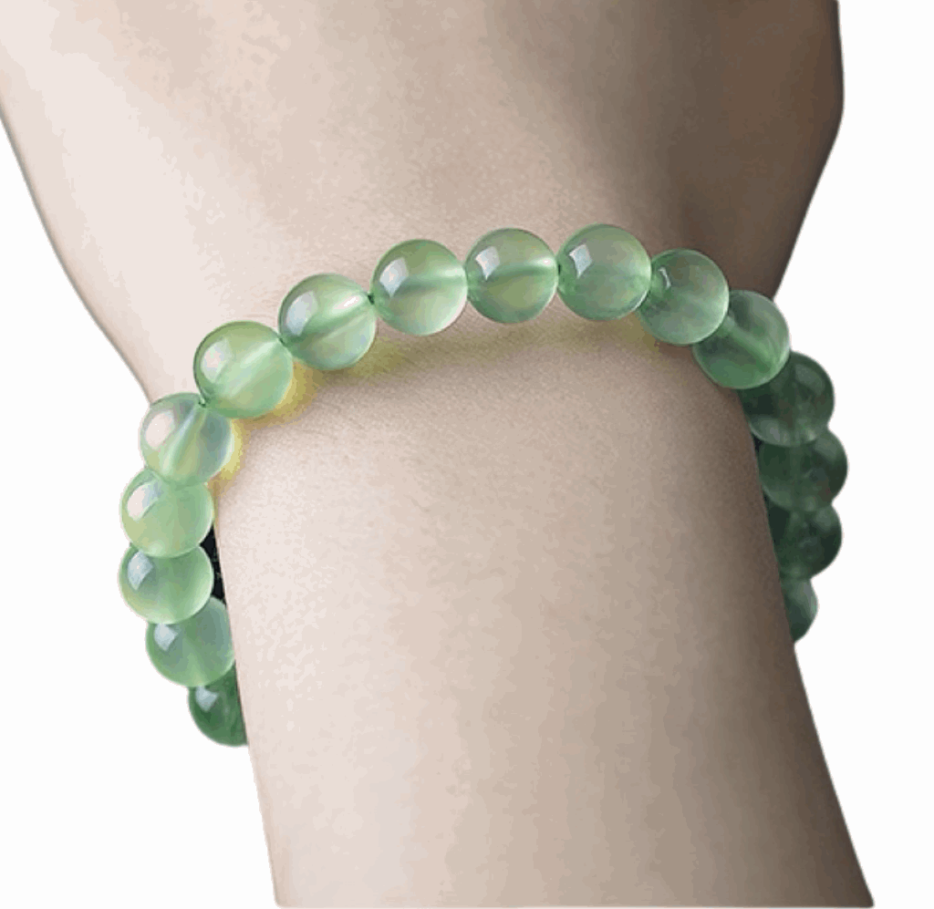 Prehnite crystal bracelet