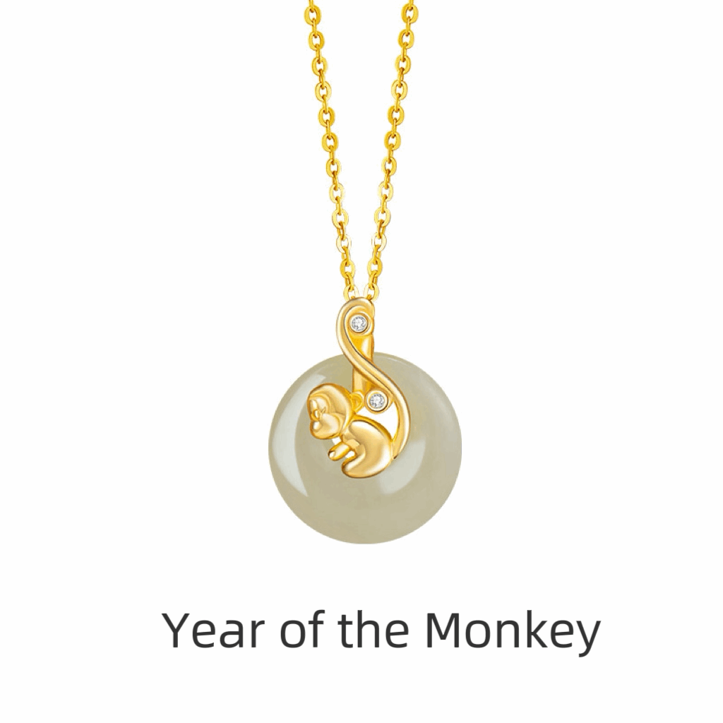 Zodiac Animal Pendant Necklace - 12 Chinese Zodiac Collection