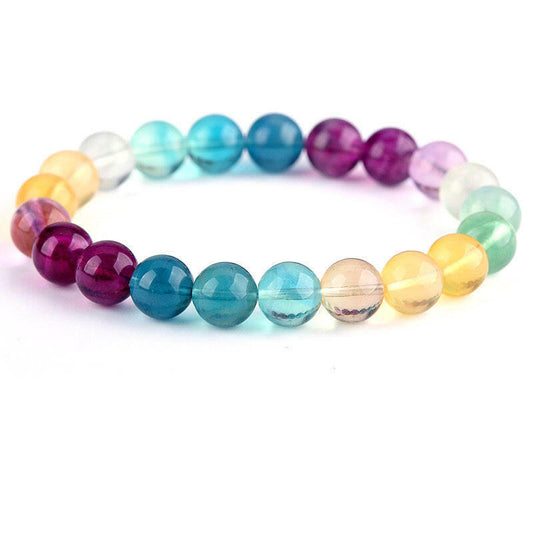 Fluorite crystal bracelet