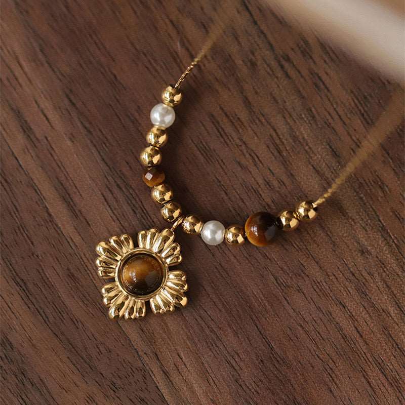 Tiger Eye Pendant Necklace