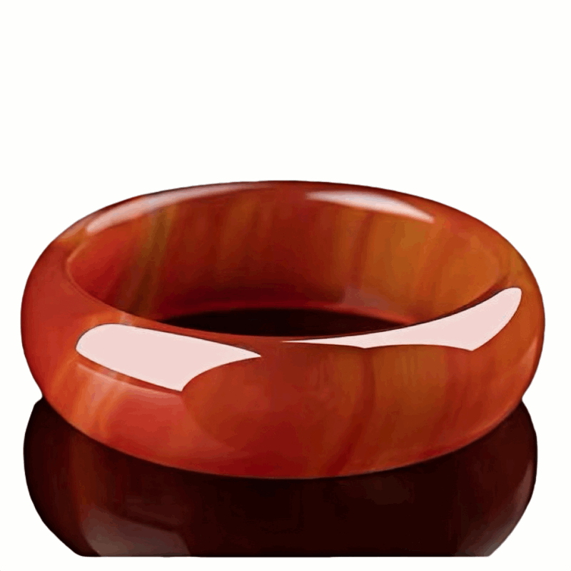 Red agate bangle