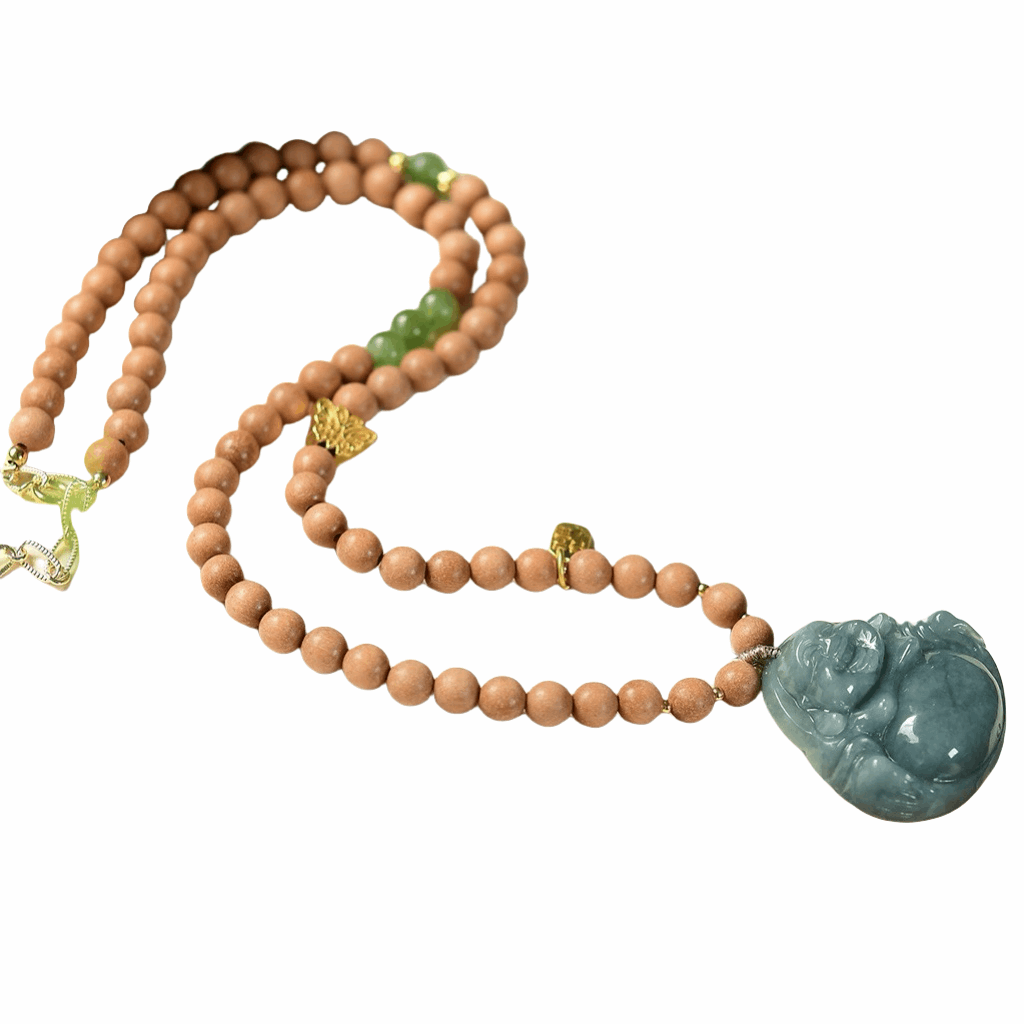 Maitreya Buddha sandalwood pendant