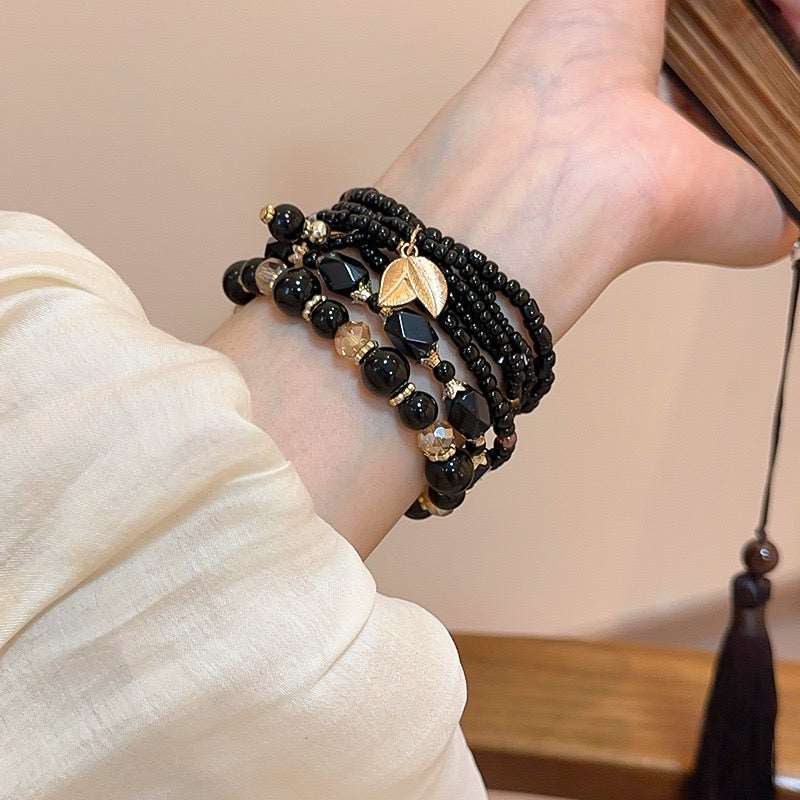 Nature Charm Multilayer Beaded Bracelet