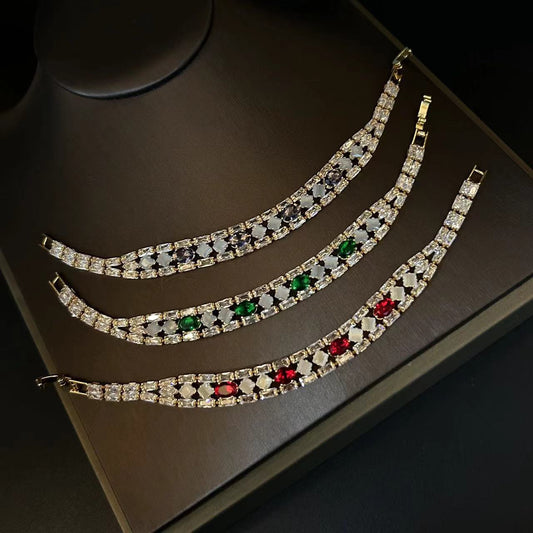 Zircon Color Trio Bracelet