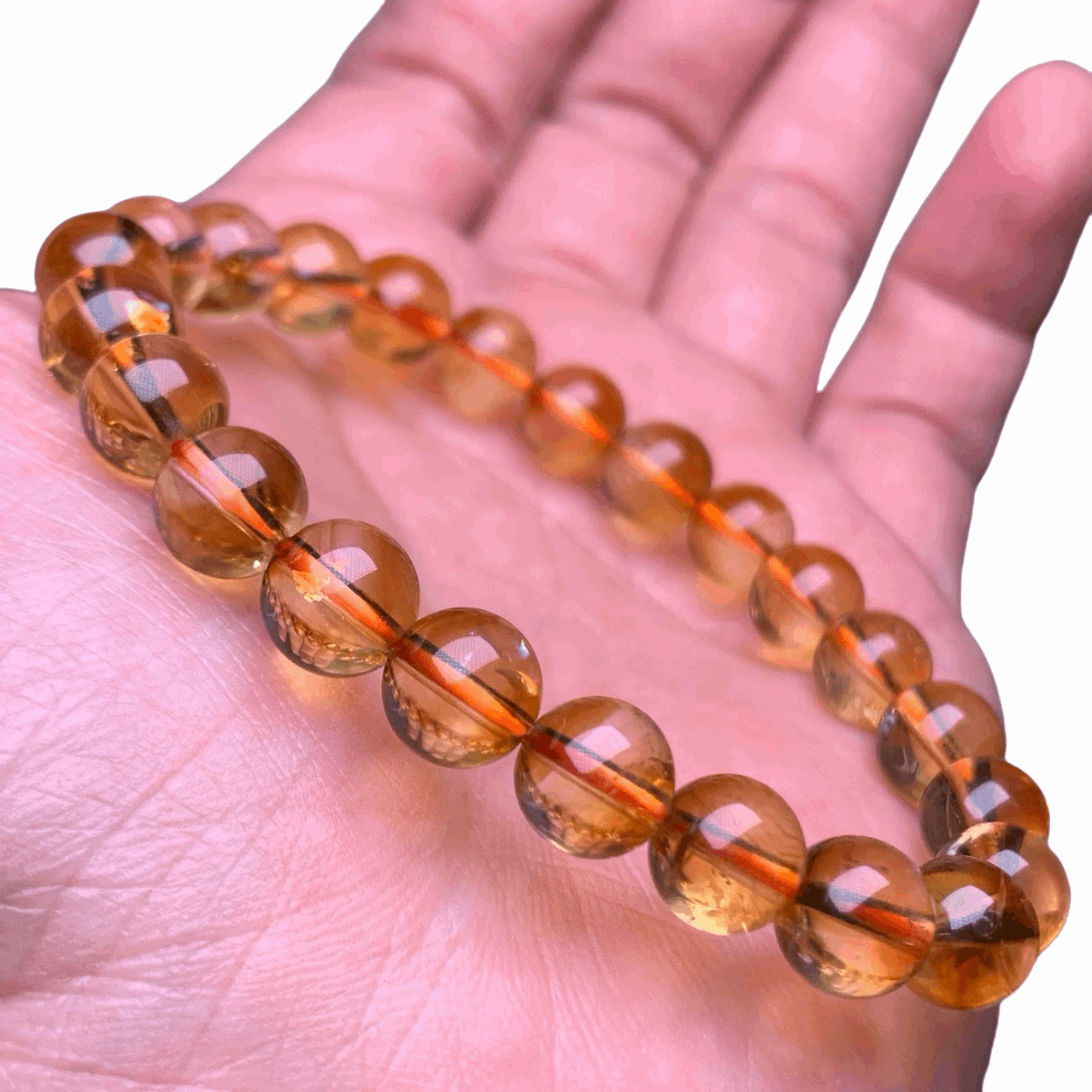 Citrine crystal bracelet