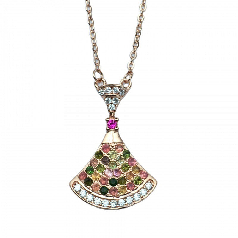 Tourmaline Silver Necklace