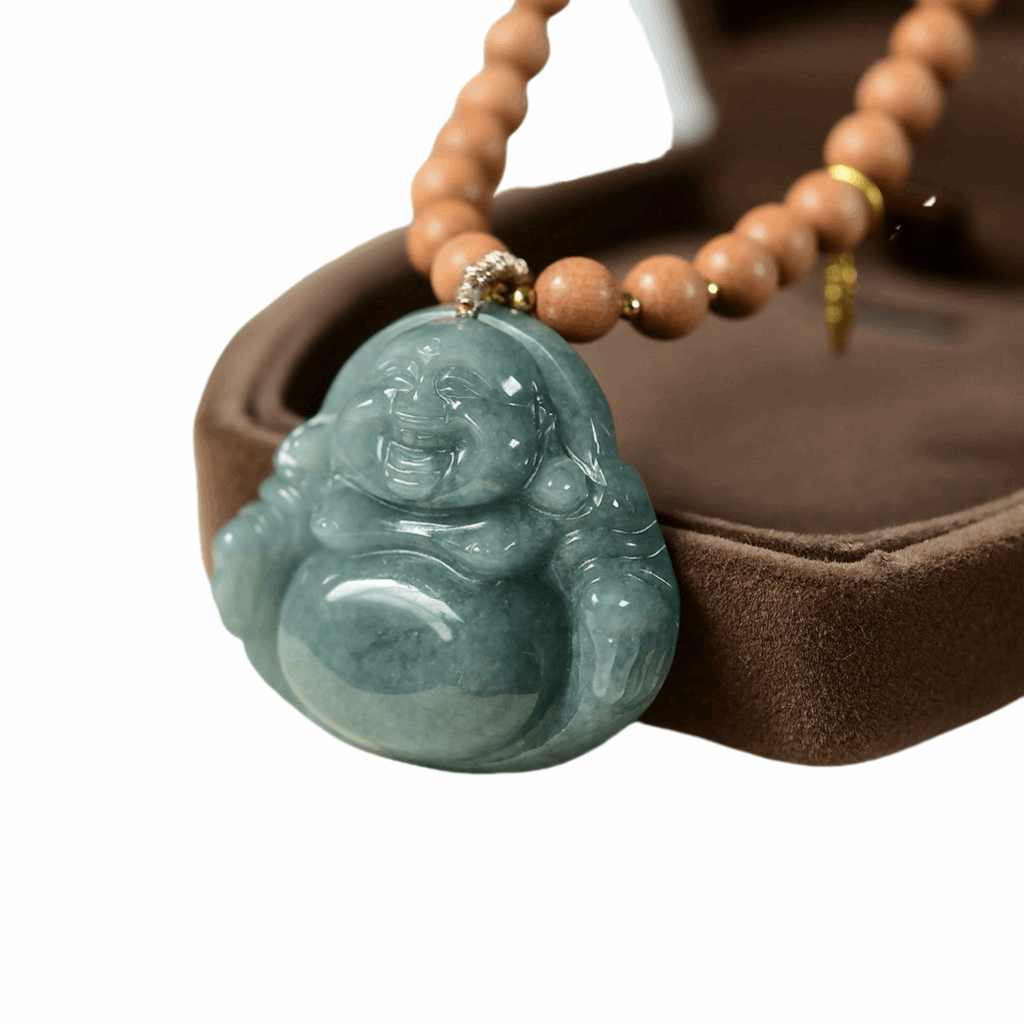 Maitreya Buddha sandalwood pendant