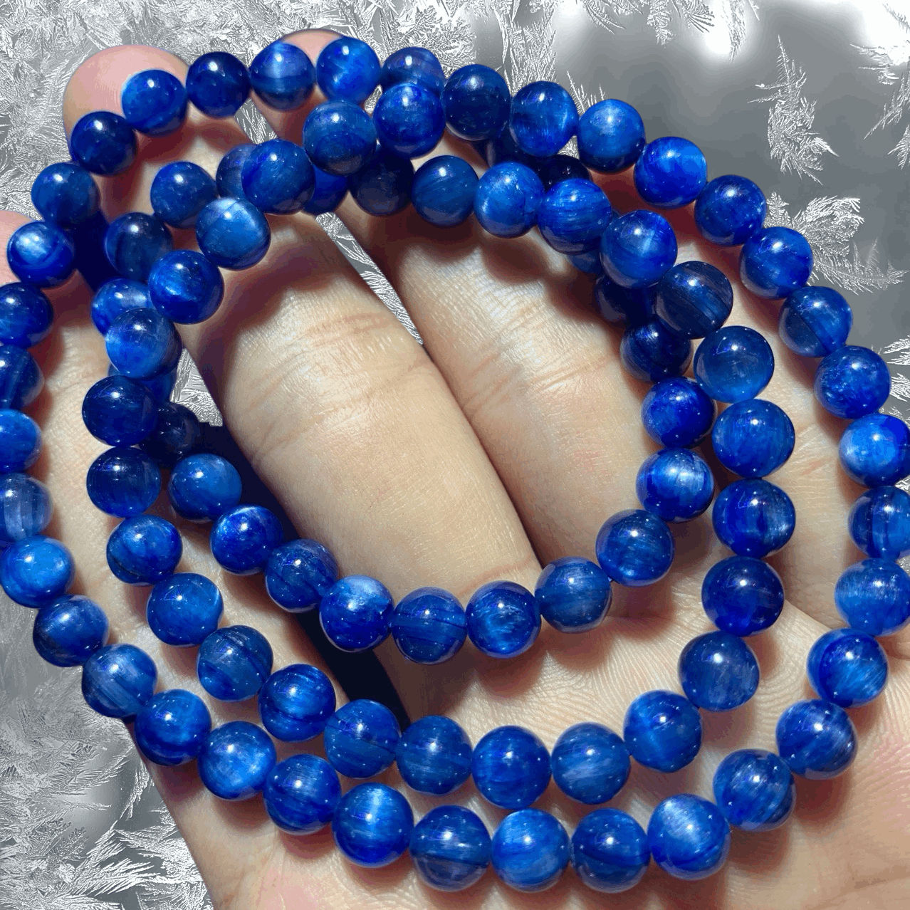 Natural kyanite bracelet