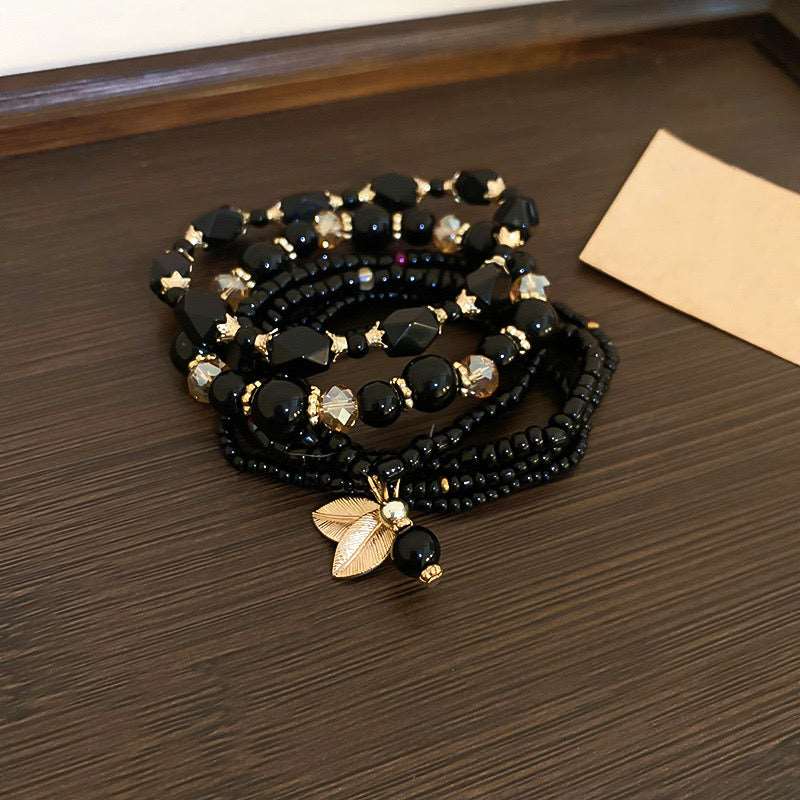 Nature Charm Multilayer Beaded Bracelet