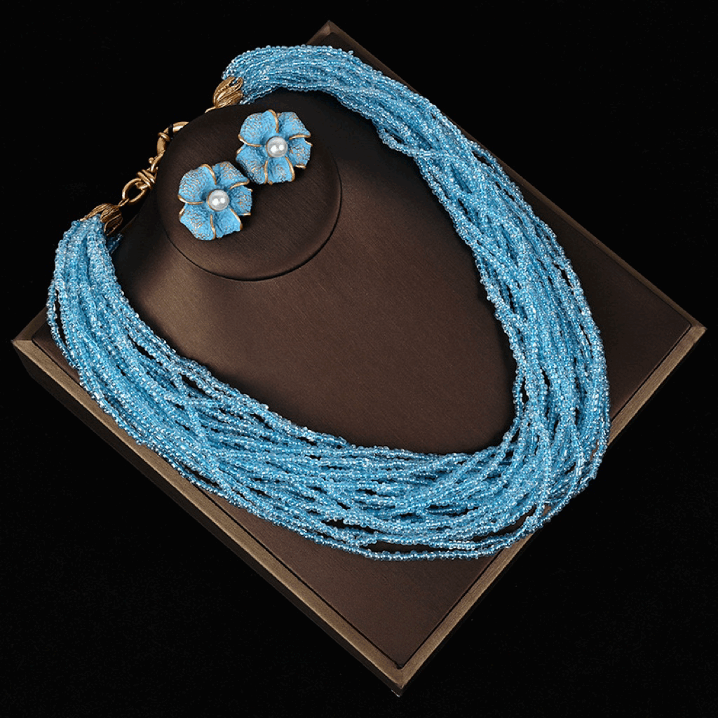 Azure Dreams Necklace & Earrings Set