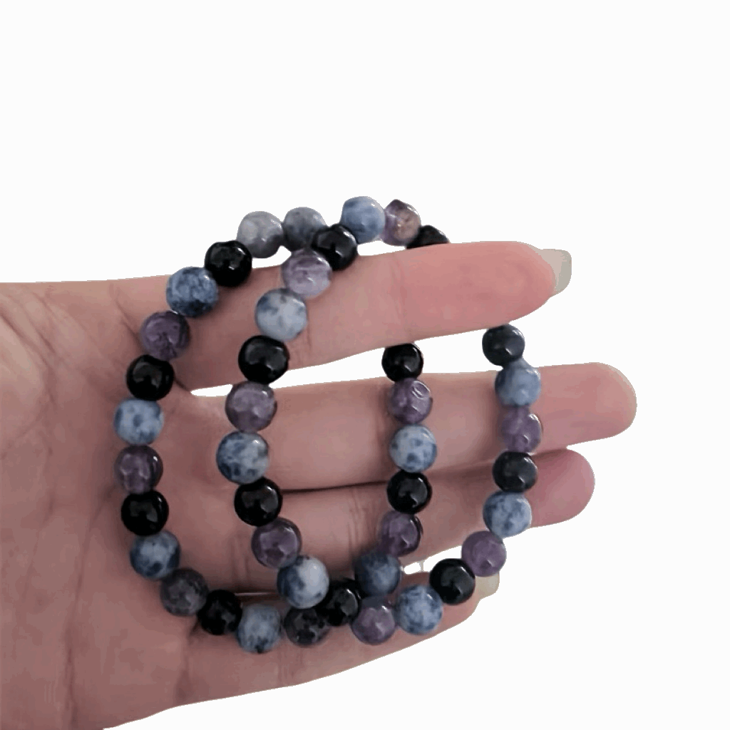 Amethyst&Sodalite crystal bracelet