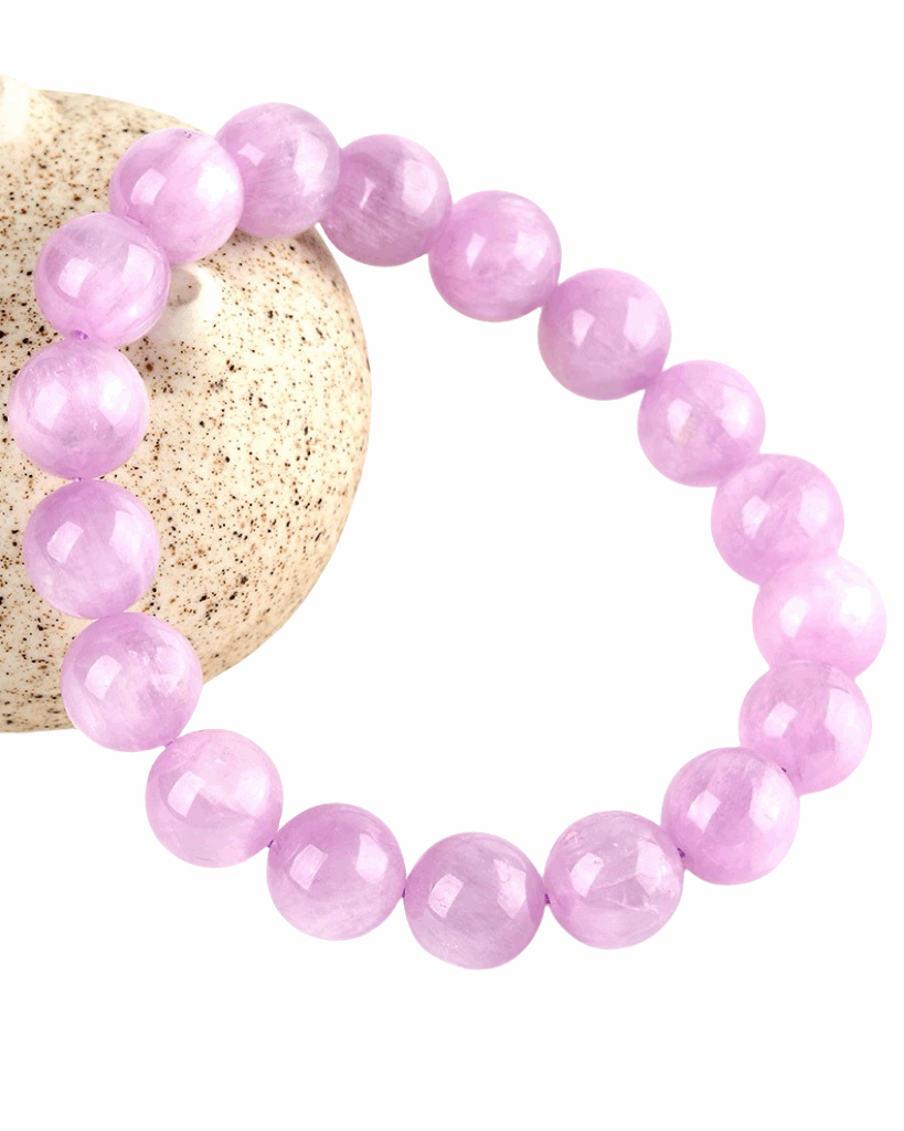 Kunzite crystal bracelet