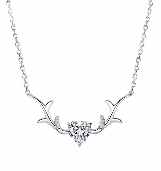 Heart of Nature Antler Pendant Necklace