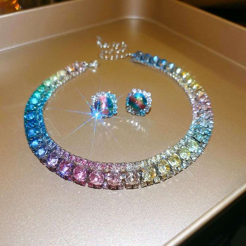 Colorful Zircon Jewelry Set