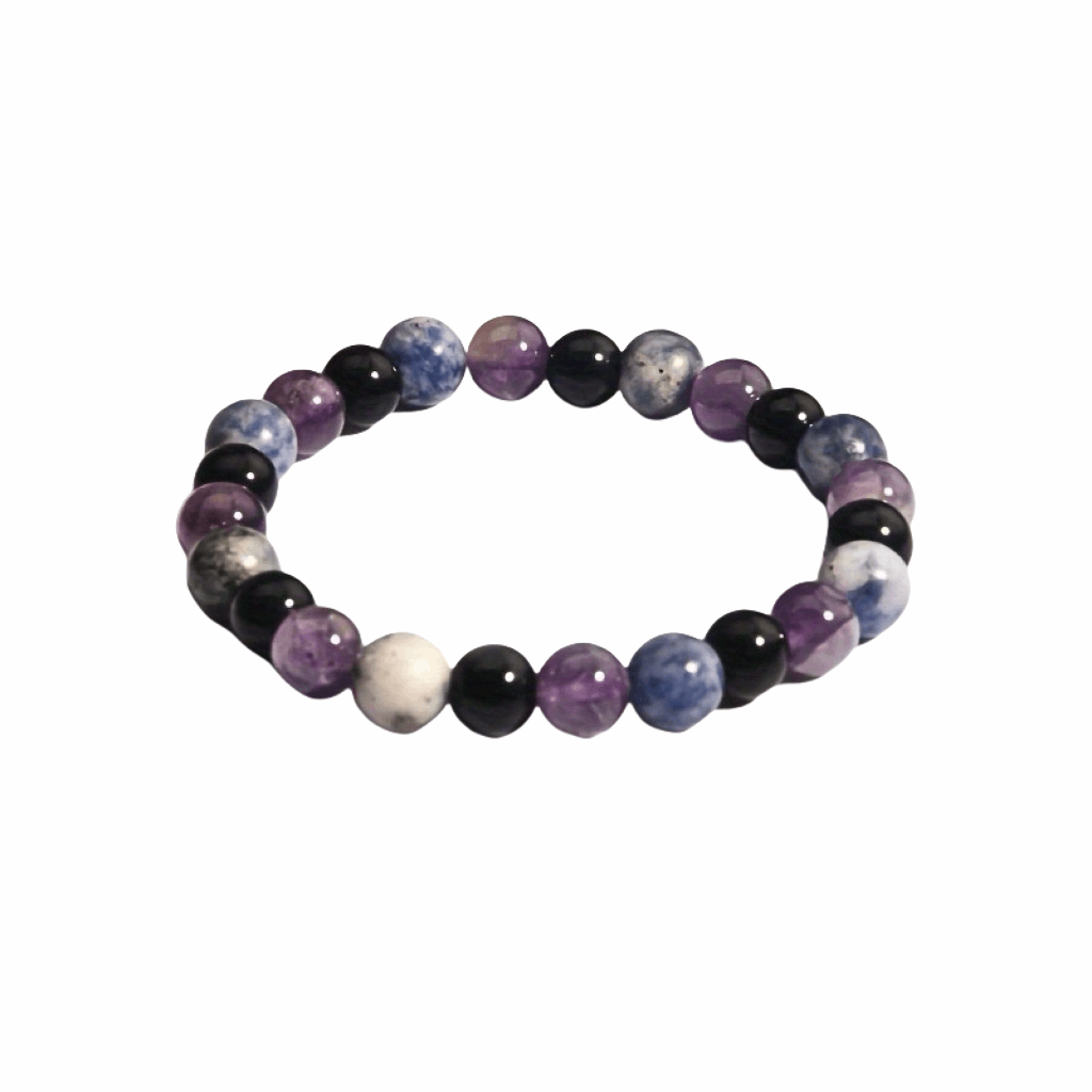 Amethyst&Sodalite crystal bracelet