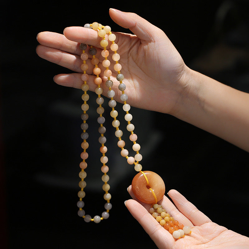 Gold Silk Jade necklace