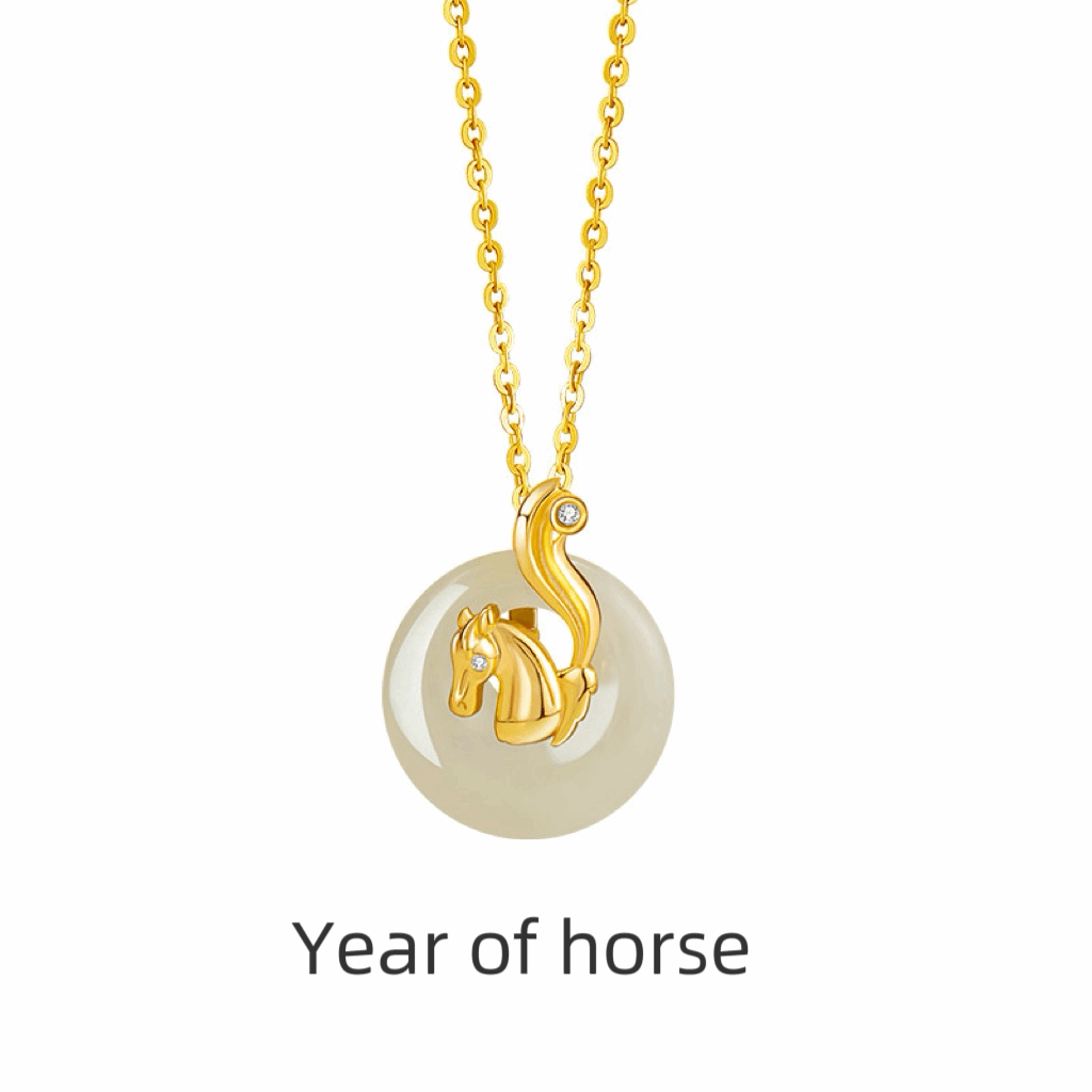 Zodiac Animal Pendant Necklace - 12 Chinese Zodiac Collection